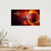 Basketball mit benutzerdefiniertem Text Poster (Küche)
