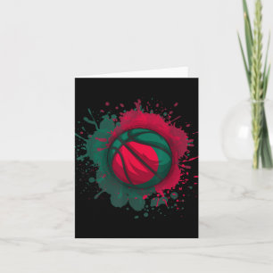 Basketball mit der Flagge Bangladeschs Karte