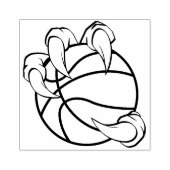 Basketball mit Drachenschwärzen Gummistempel (Prägung)