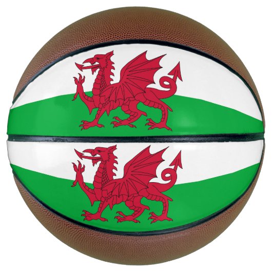 Basketball mit Flagge von Wales, Vereinigtes König (Vorderseite)