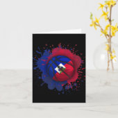 Basketball mit Haifahne Karte (Gelbe Blume)