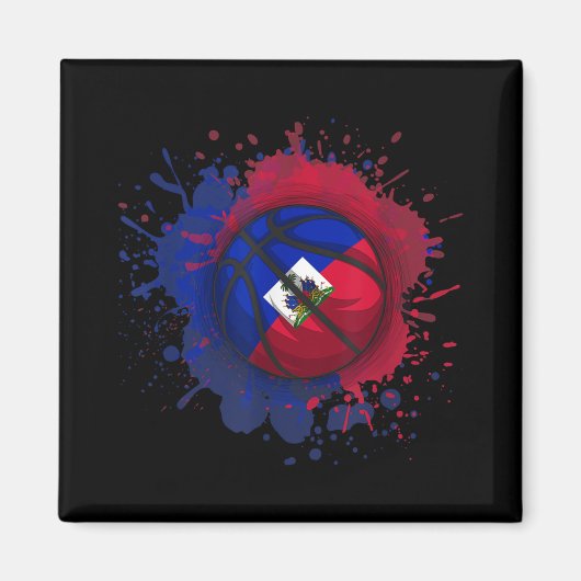 Basketball mit Haifahne Magnet (Vorne)