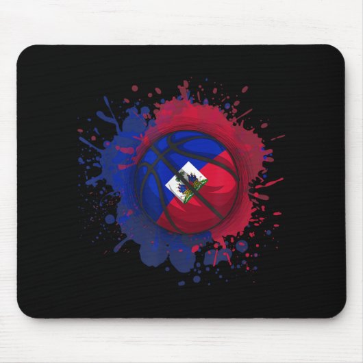 Basketball mit Haifahne Mousepad (Vorne)