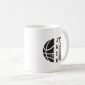 Basketball mit Ihrem Namen oder Team Kaffeetasse (VorderseiteRechts)
