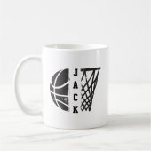 Basketball mit Ihrem Namen oder Team Kaffeetasse (Links)