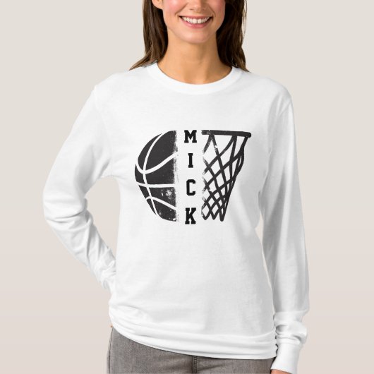 Basketball mit Ihrem Namen oder Team T-Shirt (Vorderseite)