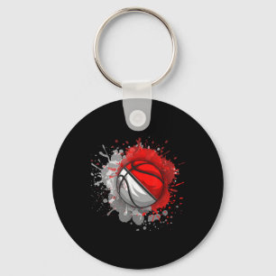 Basketball mit maltesischer Flagge Schlüsselanhänger