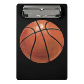 Basketball mit Personalisiertem Namen und Nummer Mini Klemmbrett (Vorderseite)