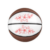 Basketball mit Rotblume (Vorderseite)
