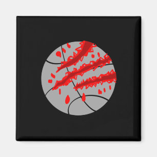 Basketball mit rotem Klauen Magnet