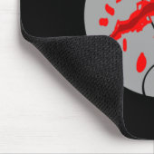 Basketball mit rotem Klauen Mousepad (Ecke)