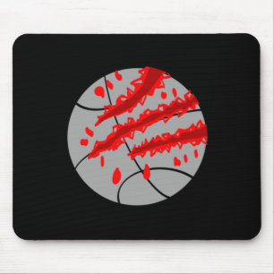 Basketball mit rotem Klauen Mousepad