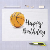 Basketball mit viel Glück zum Geburtstag Seidenpapier (Handwerk)