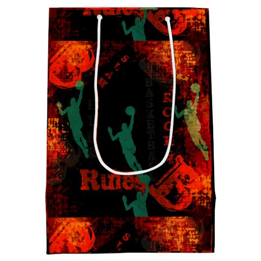 BASKETBALL MITTLERE GESCHENKTÜTE (Rückseite)