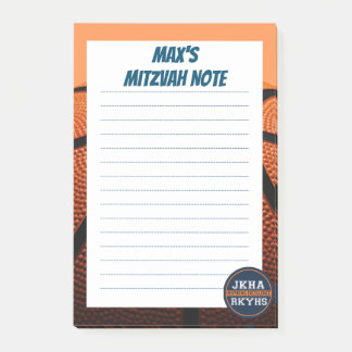 Basketball Mitzvot Post-it Klebezettel