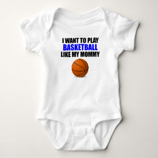 Basketball mögen meine Mama Baby Strampler