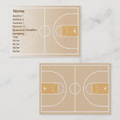 Basketball - mollig visitenkarte (Vorne/Hinten)