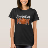 Basketball Mom cute bright Orange text T-Shirt (Vorderseite)