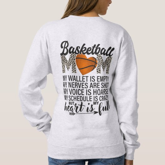 Basketball Mom Sweatshirt (Rückseite)