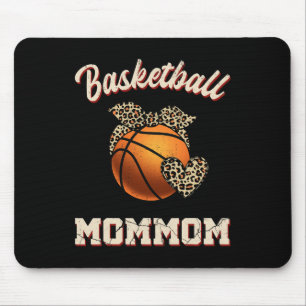 Basketball Mommom Bandana Leopard Herz Fans Mothe Mousepad