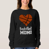 Basketball Momo Basketball Heart Grandma Momo Sweatshirt (Vorderseite)