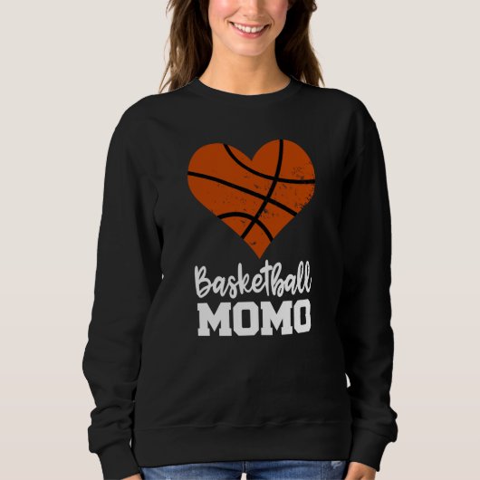 Basketball Momo Basketball Heart Grandma Momo Sweatshirt (Vorderseite)