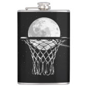 Basketball Moon Flachmann (Vorderseite)