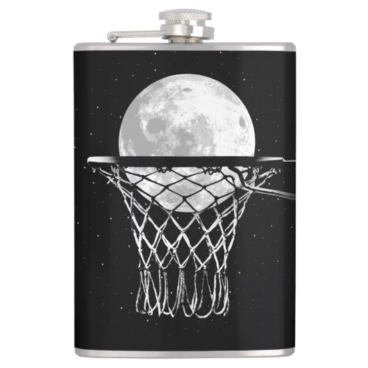 Basketball Moon Flachmann (Vorderseite)