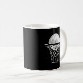 Basketball Moon Kaffeetasse (VorderseiteRechts)