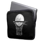 Basketball Moon Laptopschutzhülle (Vorderseite Links)