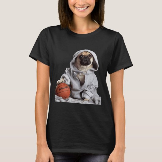 Basketball Mops Graubart Classic 425 T-Shirt (Vorderseite)