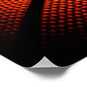 Basketball-Motivation: Spielen Sie hart durch Händ Poster (Ecke)