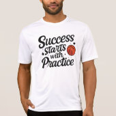 Basketball Motivation Success Practice Quote T-Shirt (Vorderseite)