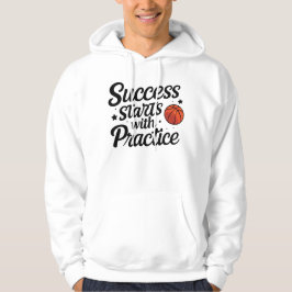 Basketball-Motivations-Erfolgs-Übungs-Zitat Hoodie