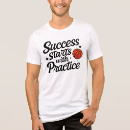 Basketball-Motivations-Erfolgs-Übungszitat Tri-Blend Shirt