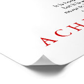 Basketball Motivierend Basketball-Spieler Poster (Ecke)