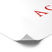 Basketball Motivierend Einzigartiges Poster drucke (Ecke)