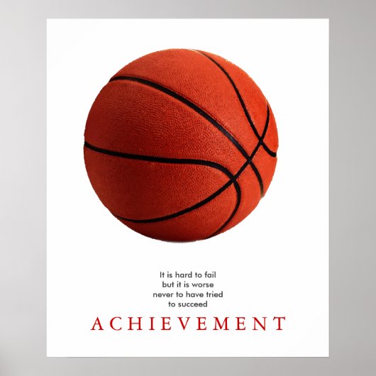 Basketball Motivierend Einzigartiges Poster drucke (Vorne)