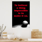 Basketball Motivierend Inspiration glauben Poster (Küche)