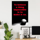 Basketball Motivierend Inspiration glauben Poster (Heimbüro)