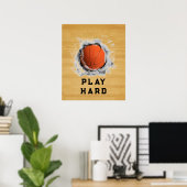 Basketball Motivierend Poster (Heimbüro)