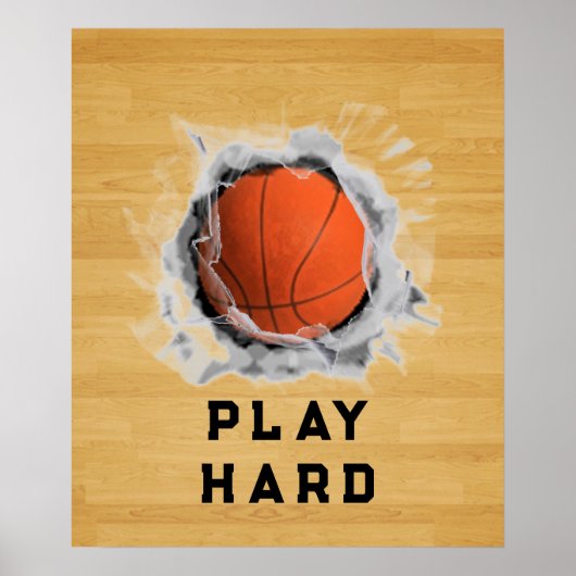 Basketball Motivierend Poster (Vorne)