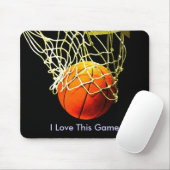 Basketball Mouse Pad - Ich Liebe Dieses Spiel Mousepad (Mit Mouse)