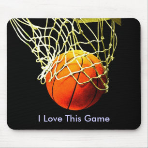 Basketball Mouse Pad - Ich Liebe Dieses Spiel Mousepad