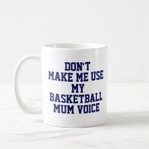 Basketball mum Gift Tasse Funny Quote Slogan Coa