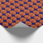 Basketball-Muster Geschenkpapier (Ecke)