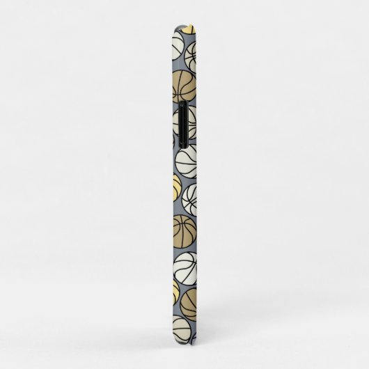 Basketball Muster Grau Tank Top Case-Mate iPhone Hülle (Hinten/Rechts)