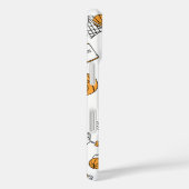 Basketball Muster individuelle Name Gehäuse Case-Mate iPhone Hülle (Rückseite / Rechts)