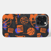 Basketball-Muster iPhone Hülle (Rückseite (Horizontal))