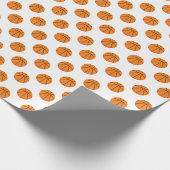 Basketball-Muster | irgendeine Hintergrund-Farbe Geschenkpapier (Ecke)
